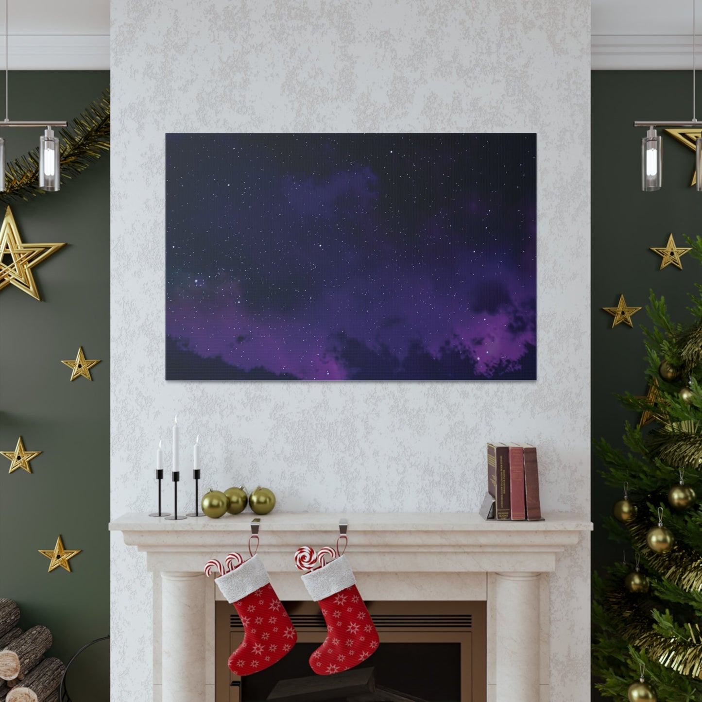 Starry Night Sky Canvas | Housewarming Gift | Madfox Creations Co.