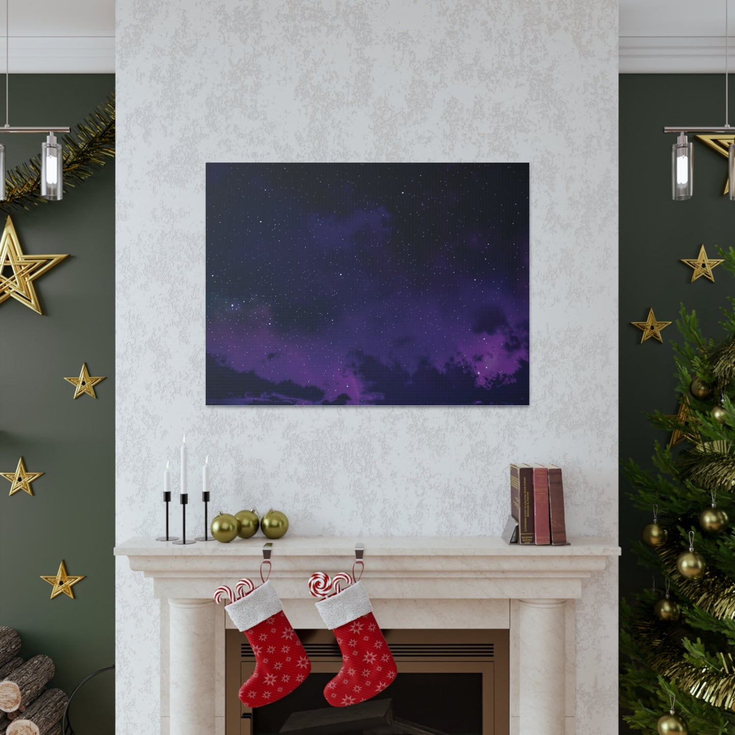 Starry Night Sky Canvas | Housewarming Gift | Madfox Creations Co.